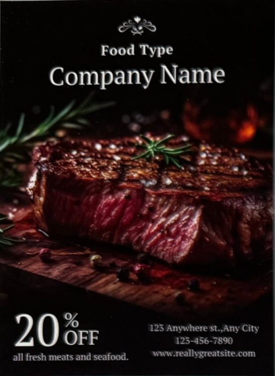Sample ad: Steakhouse